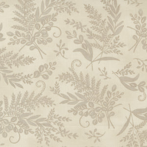 Happiness Blooms Monotone Ferns Natural 56054 12 by Deb Strain- 1 Yard