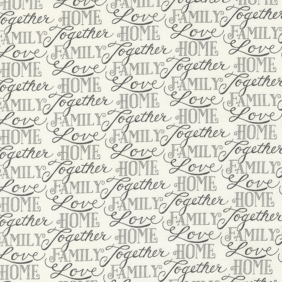 Happiness Blooms Words Of Love White Washed 56055 11 by Deb Strain- 1 Yard