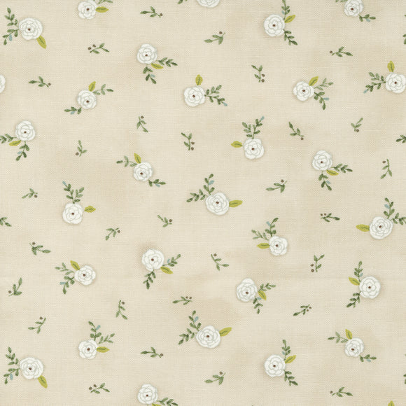 Happiness Blooms Tossed Blooms Natural 56056 12 by Deb Strain- 1 Yard