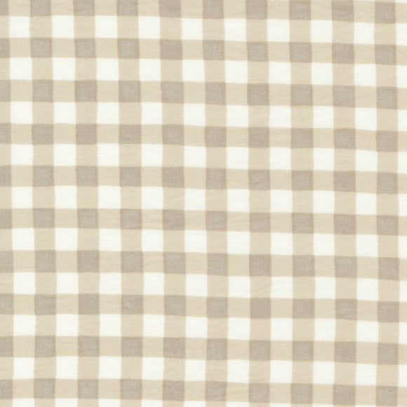 Happiness Blooms Forest Gingham Natural 56058 11 by Deb Strain- 1 Yard