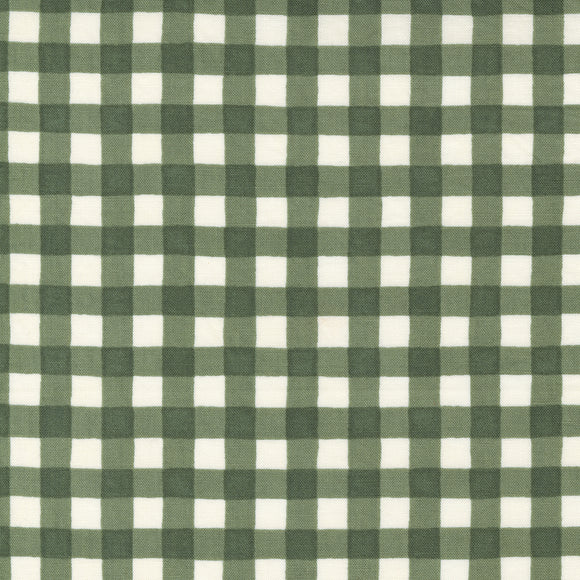 Happiness Blooms Forest Gingham Moss 56058 17 by Deb Strain- 1 Yard