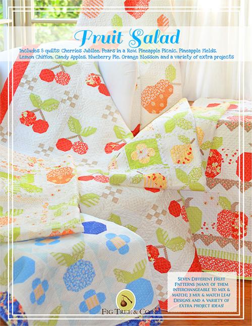 Fruit Salad Pattern Book by Fig Tree and Co - Moda- 7 Different Patterns