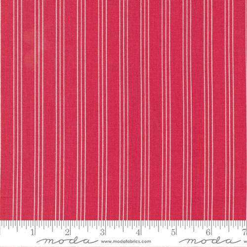 Lighthearted Stripe Red 55296 12 Moda #1 - 1 Yard