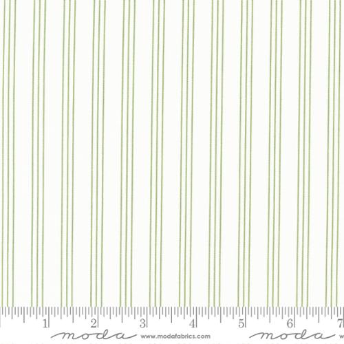 Lighthearted Stripe Cream Green 55296 22 Moda #1 - 1 Yard