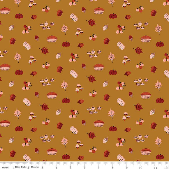 Maple Harvest C12473-GOLD by Gabrielle Neil Designs For Riley Blake Designs