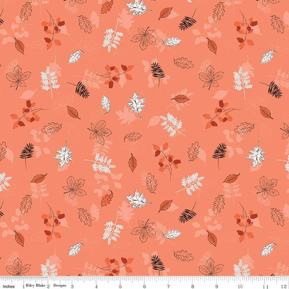 Maple Leaves C12474-SALMON by Gabrielle Neil Designs For Riley Blake Designs