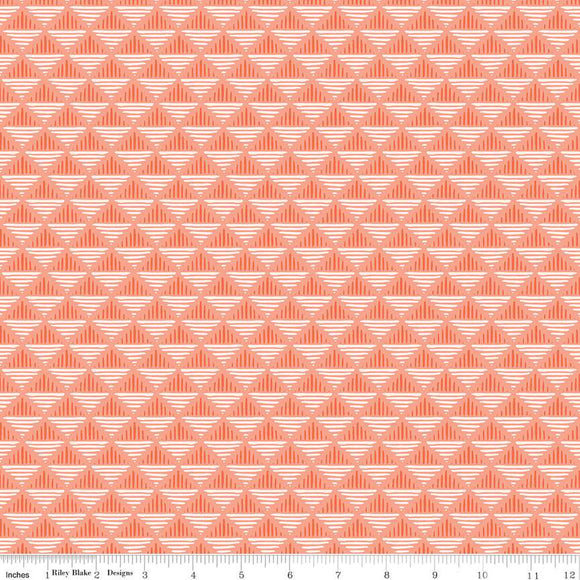 Maple Geo C12475-CORAL by Gabrielle Neil Designs For Riley Blake Designs