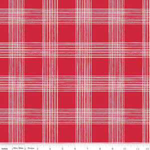 Land of The Brave Plaid C13143-RED by My Mind's Eye- Riley Blake Designs- 1 Yard