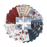 Red, White and True Fat Quarter Bundle by Dani Mogstad for Riley Blake Fabric- 30 Prints