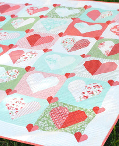 Heartfelt Quilt Kit by Camille Roskelley of Thimble Blossoms - 70" x 73"