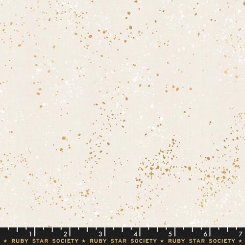 Speckled Metallic White Gold RS5027 14M by Ruby Star Society - Moda - HALF YARD