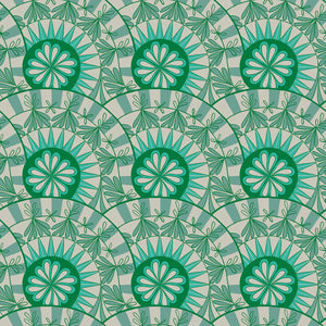Camellia  Hibiscus Watercress RS0031 15 By Melody Miller -Ruby Star Society Moda- 1/2 Yard