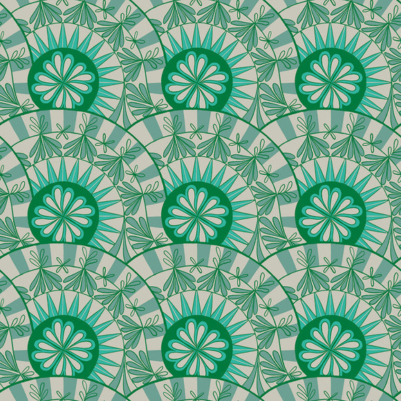 Camellia  Hibiscus Watercress RS0031 15 By Melody Miller -Ruby Star Society Moda- 1/2 Yard