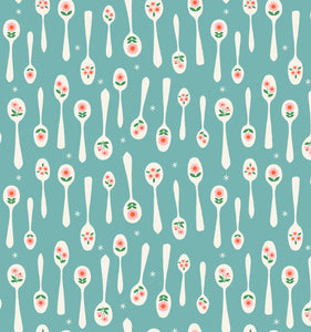 Camellia Stirring Turquoise RS0033 14 By Melody Miller -Ruby Star Society Moda- 1/2 Yard