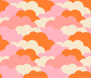 Reverie Clouds Orange RS0048 12 by Melody Miller for Ruby Star Society- Moda- 1/2 Yard