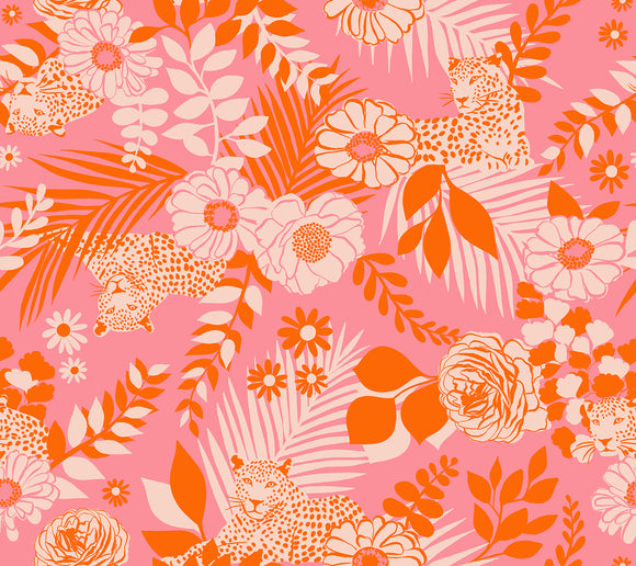 Reverie Leopard Sorbet RS0051 13 by Melody Miller for Ruby Star Society- Moda- 1/2 Yard