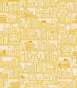Reading Nook Library Goldenrod RS2080 12 by Sarah Watts -  Ruby Star Society-Moda- 1/2 Yard