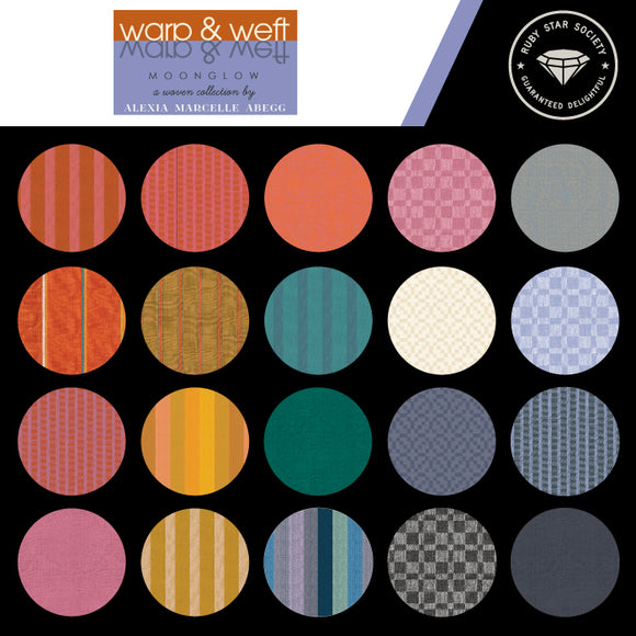 Warp & Weft Moonglow Wovens Fat Quarter Bundle RS4084FQ by Alexia Abegg -  Ruby Star Society-Moda- 22 Prints