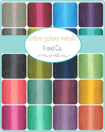 Ombre  Galaxy Half  Yard  Bundle by V and Co- Moda- 20 Prints-SHOP CUT