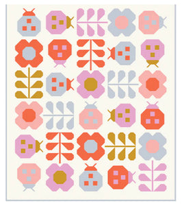 Hello Spring Quilt Kit - Pen and Paper Patterns- Kona Cottons- Soft Colors